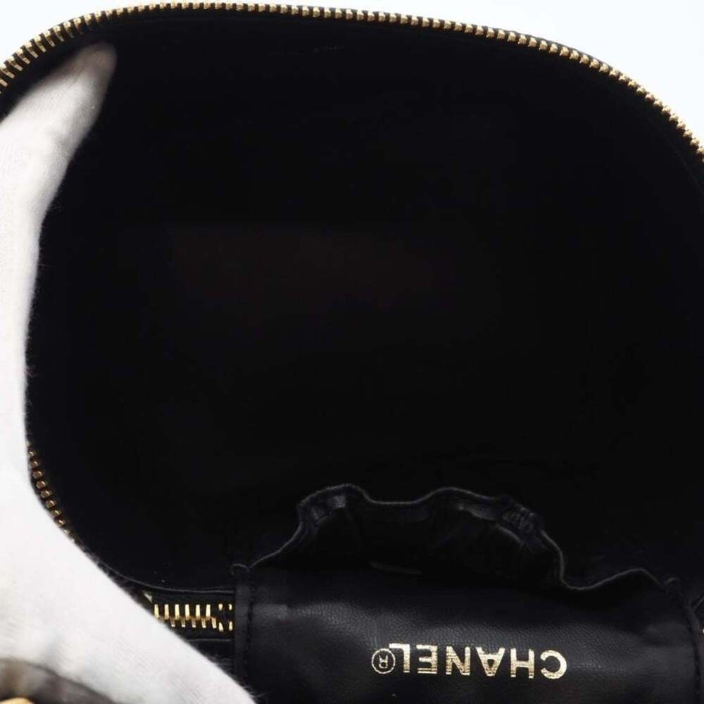 CHANEL Black Caviar Leather Logo Vanity Bag - Picture 9 of 12
